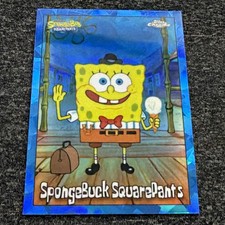 SpongeBuck Squarepants 2025 Topps Chrome #54 Sapphire 25th Anniversary Card MINT picture