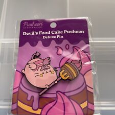 PUSHEEN Devil’s Food Cake Halloween Pin (Factory Defect, 2023) BRAND NEW & RARE picture