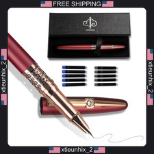 Refillable Fountain Pen with Fine Nib and 20 Ink Cartridges, Elegant Chinese picture
