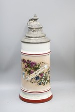 Antique LITHOPHANE BOTTOM German Beer Stein 