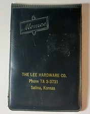 1961 Old Vintage Lee Hardware Co. Salina Kansas Ledger Memo Pad Phone TA 3-3731 picture