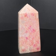 148g Natural pink colour Australian jade ObeliskQuartz Crystal Tower Healing picture