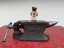 Rare Antique Anvil Vice Chas Parker 1877 No. 3 picture