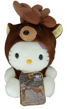 RARE NEW Hello Kitty Hokkaido Limited Ezo Deer Kigurumi Plush Lavender Sanrio picture