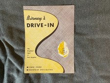 Birney's Drive In Restaurant Menu Port Angeles Washington WA 1940's 1950's picture