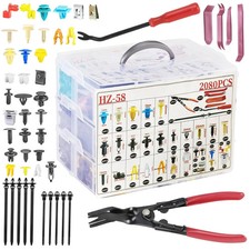 2080Pcs Car Retainer Clips & Fasteners Kit - 33 Universal Sizes Nylon Bumper, Fe picture