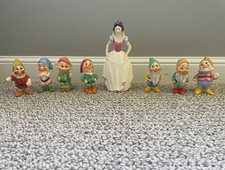 Vintage Goebel Disney Snow White Seven Dwarfs Complete 8 piece set W Germany picture