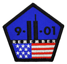 9/11 Remember Twin Towers Embroidered Patch [Hook Fastener -P14] picture