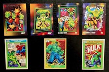 1991-92 Impel Marvel Comics Super Heroes - HULK - Trading Card Lot of 7 picture
