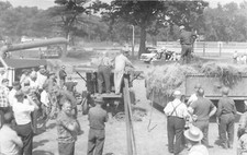 F42/ Occupational RPPC Postcard c1950 Steam Tractor Farm Display 11 picture