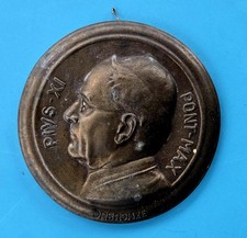 Antique Daprato Studios (Chicago-New York) PIVS-XI Pont-max Bronze Plaque (RARE) picture