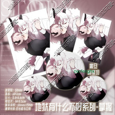 6Pc/set Hot What’S Hell Bad? Satan×Leviathan Acrylic Model Badge Stub Ticketcard picture