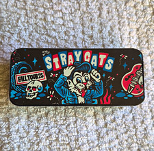 The Stray Cats Fall Tour 2025 Collectible Tin, New, Contains (6) Guitar Pics picture