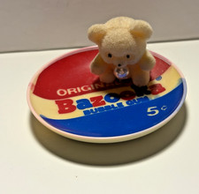 Vintage 1988 Bazooka Bubble Gum 5 Cent Tray w/Bear Blowing Bubbles picture
