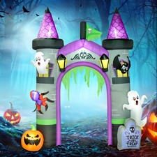12ft Large Halloween Inflatable Archway, Outdoor LED Yard Display picture