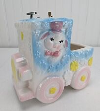 Vintage Nancy Pew Giftwares Ceramic Truck Music Box Planter Baby Nursery picture