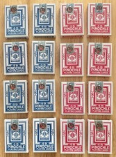 Vintage Lot Of 16 Playing Card Decks Bicycle 48 Pinochle Sealed Full Tax Stamps picture