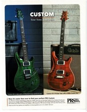 2013 PRS Custom 24 Jade, Custom 22 Orange Electric Guitar magazine print ad picture