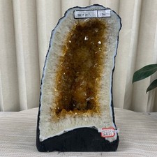 19.7LBNatural citrine geode quartz cluster crystal Cathedrals specimen Healing picture