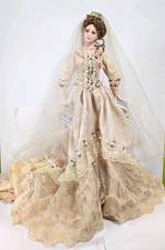 Katherine's Collection At Silver Lake Emma Bride Porcelain Doll With Stand picture