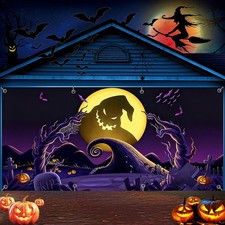 16X7Ft Nightmare before Christmas Garage Door Decorations Nightmare before Chris picture