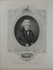 Antique United States President Andrew Jackson Original 1878 History picture