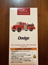 2026 Hallmark Ornament: Fire Brigade 1973 Dodge C800 Fire Engine With Light picture