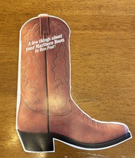Vtg Marlboro Country Store Dan Post Cowboy Boots Care Brochure Booklet Pamphlet picture