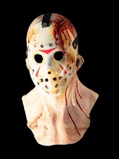 Awesome Terrifying Bloody Jason Voorhees Hood and Hockey Mask Set picture