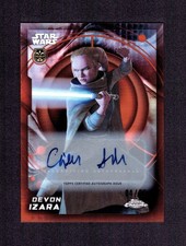 2026 Topps Chrome Star Wars GIDEON ADLON Auto Orange #04/25 voice of Devon Izara picture