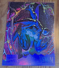 1995 Fleer Marvel Masterpieces #8 of 8 ~ Venom Holo Hologram Flash SSP Insert picture