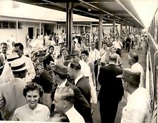 LG966 Original Doug Kennedy Photo NEW FEC STATION OPENING North Miami Crowd picture