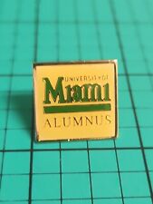 Vintage University Of Miami Alumni Gold Tone Lapel Pin Hat Lanyard Pin Tie Tack picture