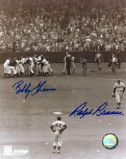 Ralph Branca & Bobby Thompson Signed Autographed 8x10 Photograph COA picture