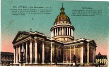 Antique Paris France Pantheon Le Panthéon Landmark Unposted Vintage Postcard picture