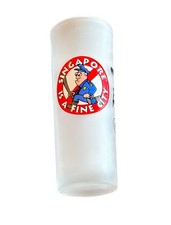 Bar Graphic Design Drinking Alcohol Singapore Is A Fine City Shot Glass Tall picture