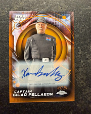 Topps 2026 Chrome Star Wars Captain Gilad Pellaeon Auto Orange 3/25 picture