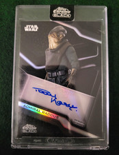 Topps 2022 Chrome Black Star Wars A-PK Paul Kasey Admiral Raddus Autograph picture