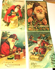 (4) Vintage Merrimack Christmas Postcard Replicas of Antique Originals, UNUSED picture