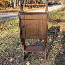 Vintage Art Deco Humidor Smoke Furniture Stand Table Unlined 1920-1930s picture