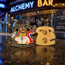Lapel Pin Alchemy Bar Drinking Society NEW picture