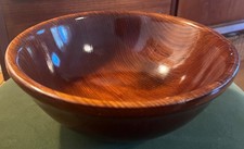 Vintage Messner California Redwood Turned Wood Bowl Mid-Century 10