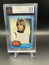 1977 Topps Star Wars Luke Skywalker #1 BVG 5.5 picture