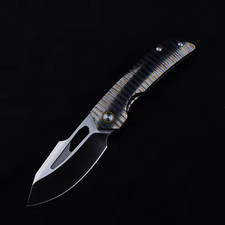 New TC4 Titanium Alloy Custom Anodized Handle EDC Tactical Folding Pocketknife picture