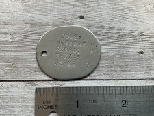 ORIGINAL WWII USMC DOG TAG OFFICER OUT OF PICKERING OHIO picture