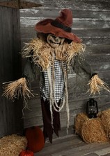 4.5 FT ANIMATED HANGING SURPRISE SCARECROW JUMP SCARE HALLOWEEN ANIMATRONIC PROP picture