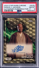2024 Topps Star Wars Chrome Auto Superfractor 1/1 #AU-SJ Samuel L. Jackson Windu picture