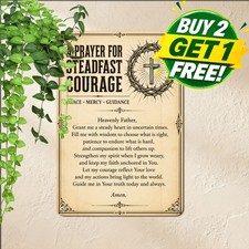 vintage jesus prayer wall art metal sign home picture