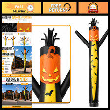 20FT Inflatable Pumpkin Tube Man - Wacky Wavy Dancing Guy for Halloween Decor & picture