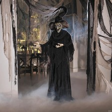 6 Ft Light-Up Witch Halloween Decoration, Life-Size Standing Spooky Prop picture